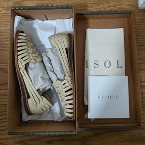 Nisolo Ecuador Huarache Sandal Size 8 Bone
